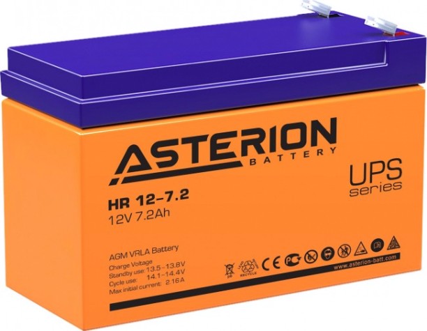 Аккумулятор ASTERION HR 12-7.2 F1 [ASTERION HR 12-7.2 F1]
