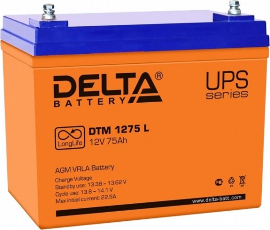 Аккумулятор Delta DTM 1275 L