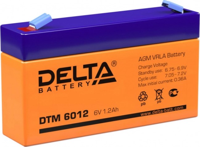 Аккумулятор Delta DTM 6012