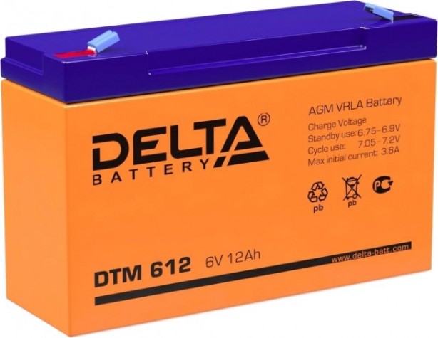 Аккумулятор Delta DTM 612