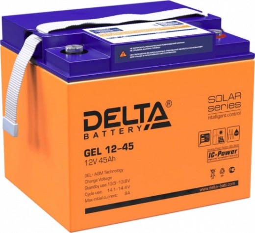 Аккумулятор Delta GEL 12-45 (AGM+GEL)