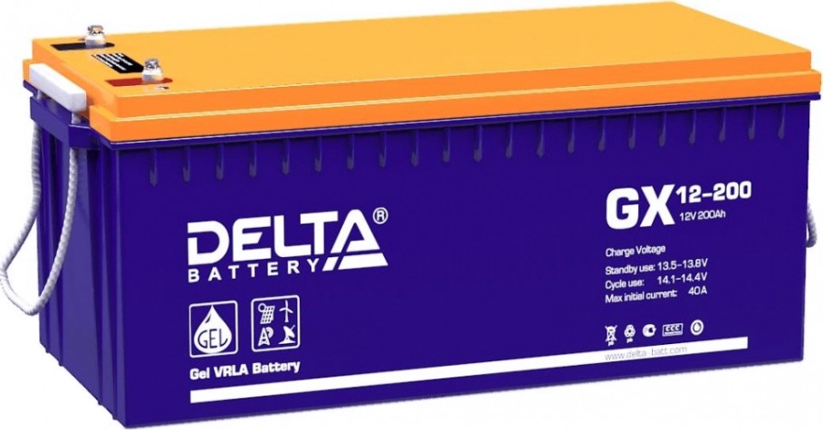 Аккумулятор Delta GX 12-200 (GEL)