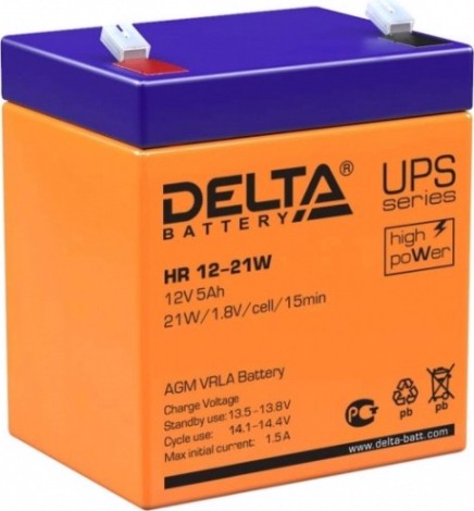 Аккумулятор Delta HR 12-21 W