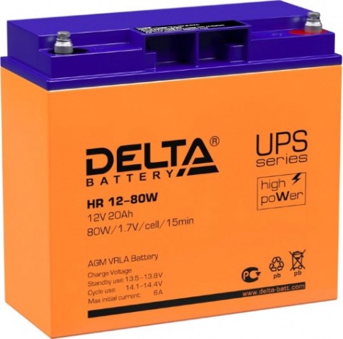 Аккумулятор Delta HR 12-80 W