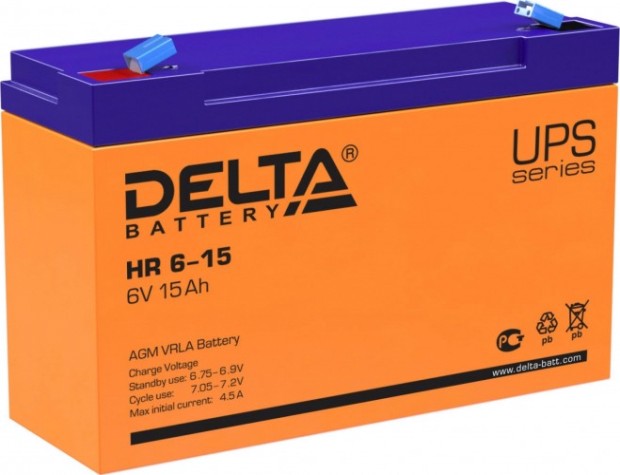 Аккумулятор Delta HR 6-15