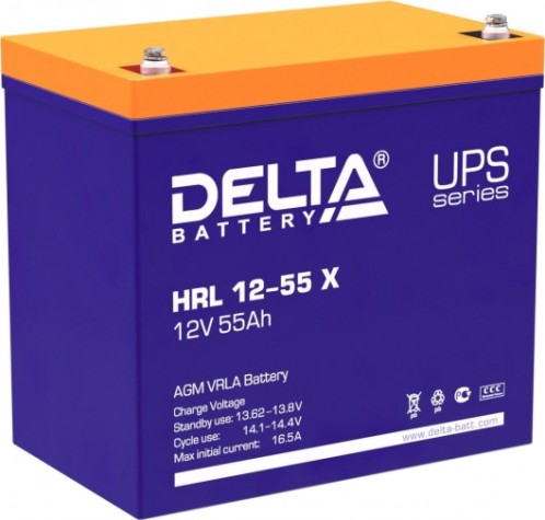Аккумулятор Delta HRL 12-55 X