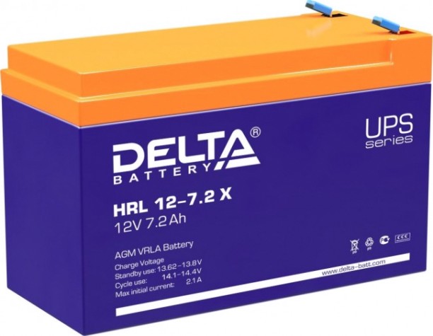 Аккумулятор Delta HRL 12-7.2 X