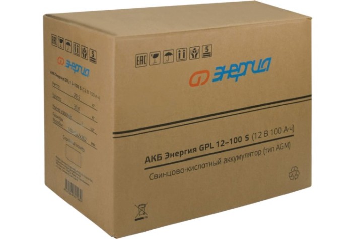 Аккумулятор ЭНЕРГИЯ GPL 12-100 S [Е0201-0106]