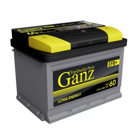 Аккумулятор GANZ EFB 60 A/ч прямая L+ 242x175x190 EN610 A [GAEFB601]