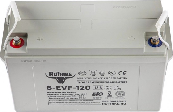 Аккумулятор RUTRIKE 12V120A/H C3 тяговый 6-EVF-120 [021949]