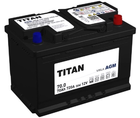 Аккумулятор Titan AGM 70.0 VRLA 720А [4610082702110]
