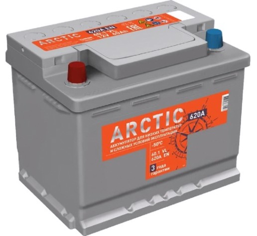 Аккумулятор Titan ARCTIC 60.1 VL 620А [4607008881547]
