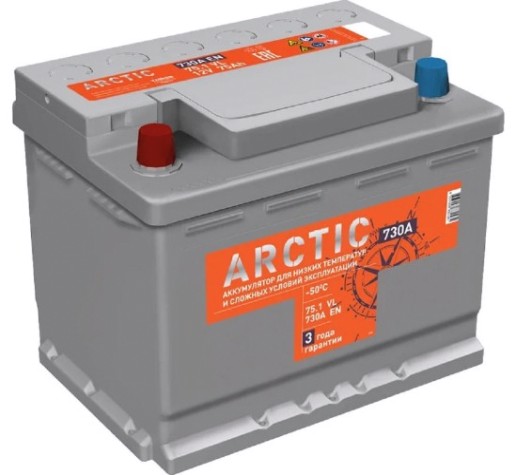 Аккумулятор Titan ARCTIC 75.1 VL 730А [4607008881561]