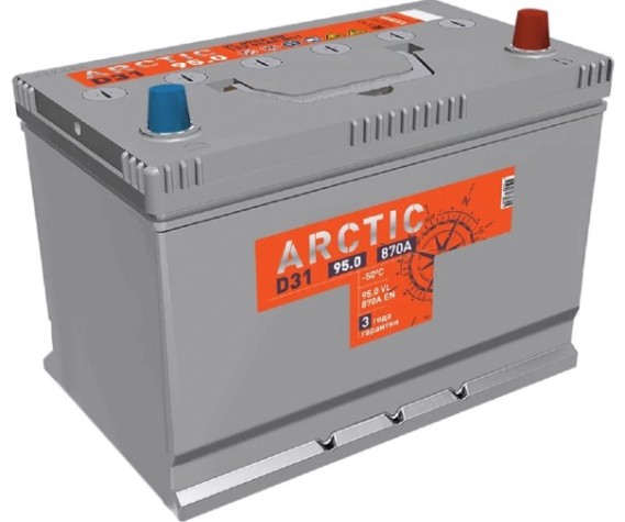 Аккумулятор Titan ARCTIC ASIA 95.0 VL B01 870А [4607008888140]