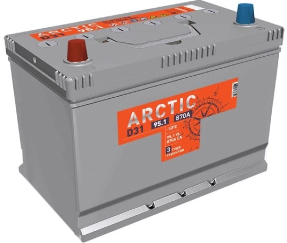 Аккумулятор Titan ARCTIC ASIA 95.1 VL B01 870А [4607008888157]