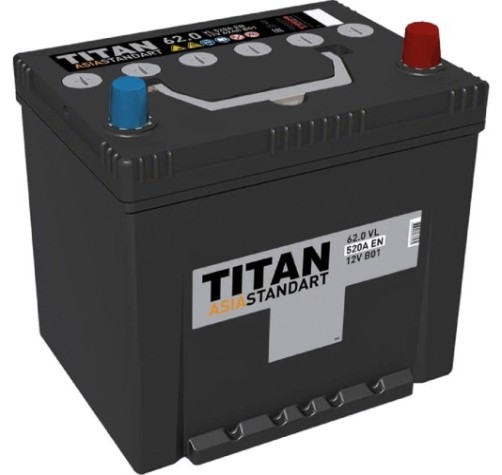 Аккумулятор Titan ASIA STANDART 62.0 VL B01 520А [4607008886962]