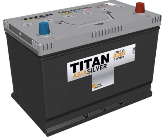 Аккумулятор Titan ASIASILVER 100.0 VL 850А [4607008887365]