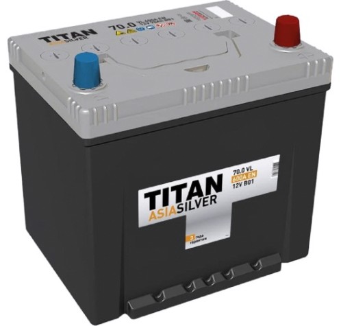 Аккумулятор Titan ASIASILVER 70.0 VL B01 600А [4607008886948]