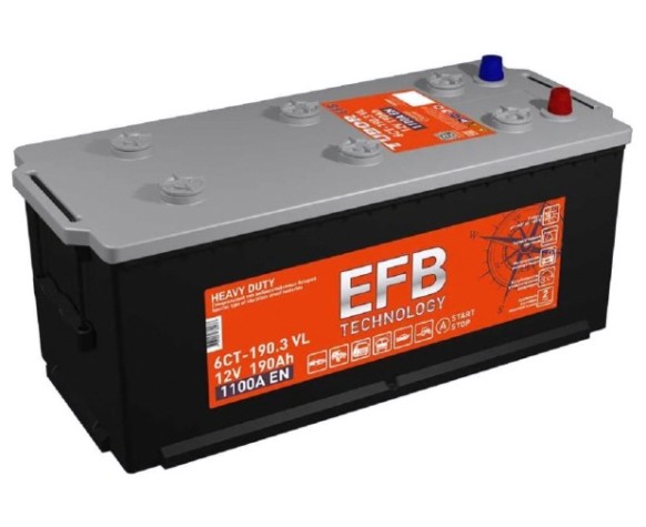 Аккумулятор Titan EFB 190.3 VL 1100А конус [4607008886863]