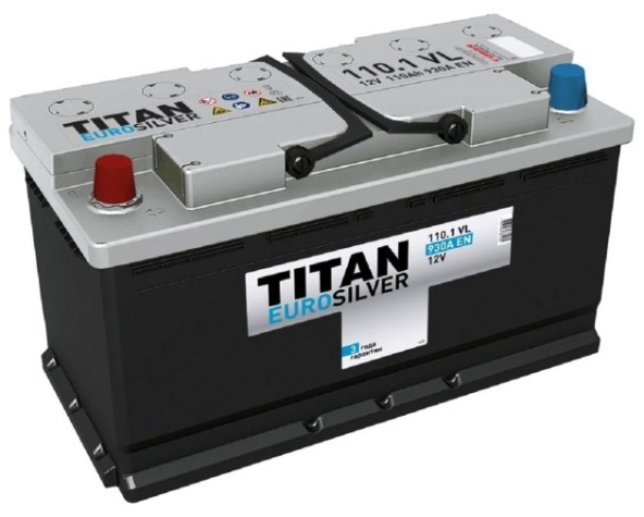 Аккумулятор Titan EUROSILVER 110.1 VL 930А [4607008881462]