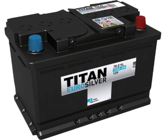 Аккумулятор Titan EUROSILVER 70.0 VL kamina 650А [4607008887648]