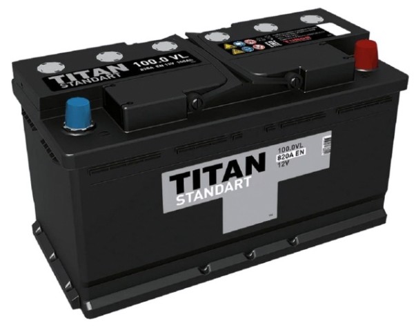 Аккумулятор Titan STANDART 100.0 VL 820А [4607008888010]