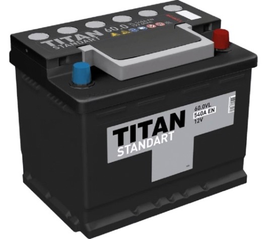 Аккумулятор Titan STANDART 60.0 VL 540А [4607008882179]