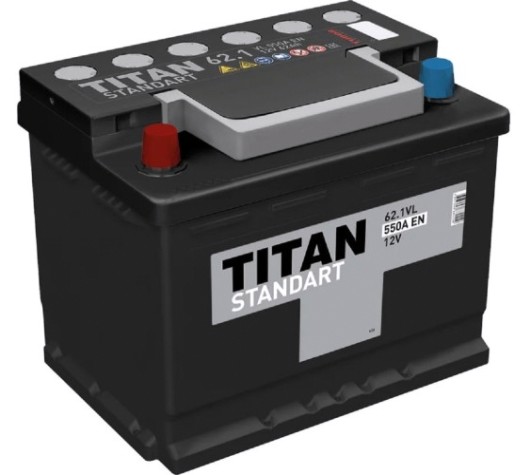 Аккумулятор Titan STANDART 62.1 VL 550А [4607008882209]