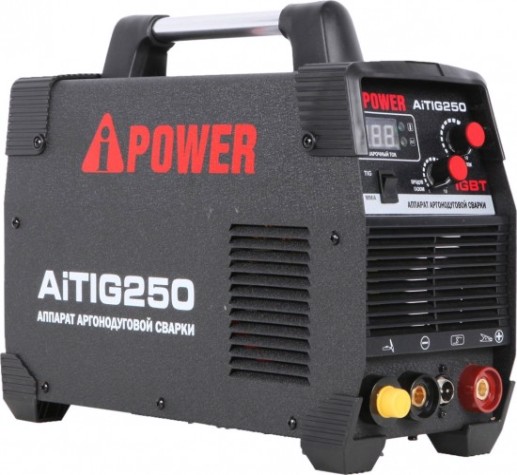Аппарат аргонодуговой сварки A-iPOWER AiTIG250 инверторный [62250]