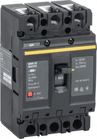 Автоматический выключатель IEK MASTER ВА88-32 3п 100А 25кА [SVA10-3-0100-02]