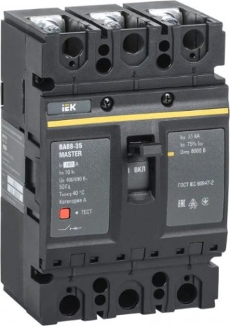 Автоматический выключатель IEK MASTER ВА88-35 3п 160А 35кА [SVA30-3-0160-02]