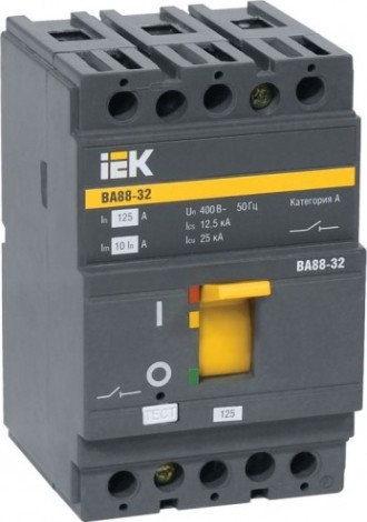 Автоматический выключатель IEK ВА88-32 3Р 80А 25кА [SVA10-3-0080]