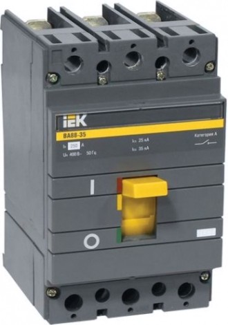 Автоматический выключатель IEK ВА88-35 3Р 200А 35кА силовой [SVA30-3-0200-R]