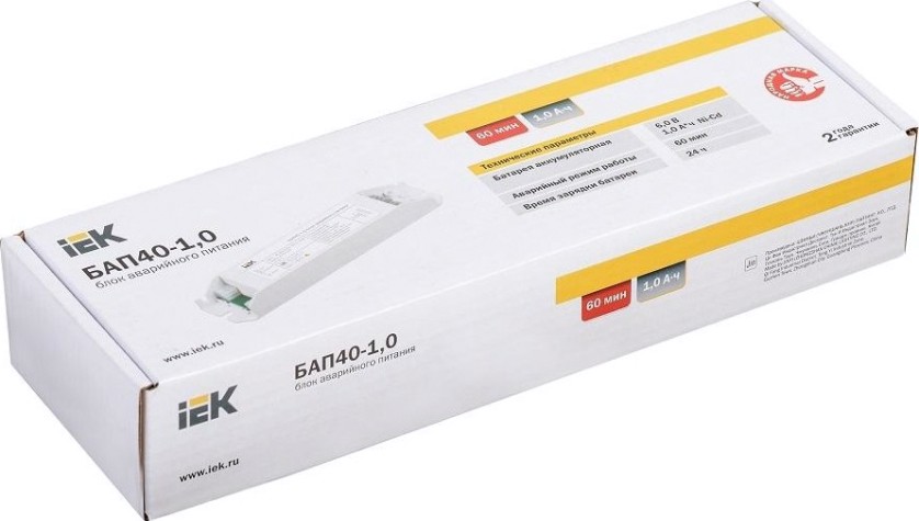 Блок аварийного питания IEK БАП40-1.0 для LED ИЭ [LLVPOD-EPK-40-1H]