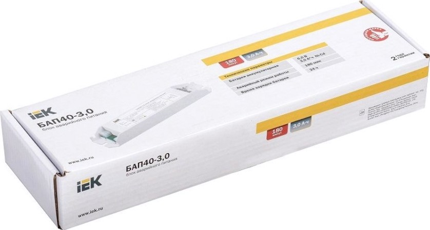 Блок аварийного питания IEK БАП40-3.0 для LED ИЭК [LLVPOD-EPK-40-3H]
