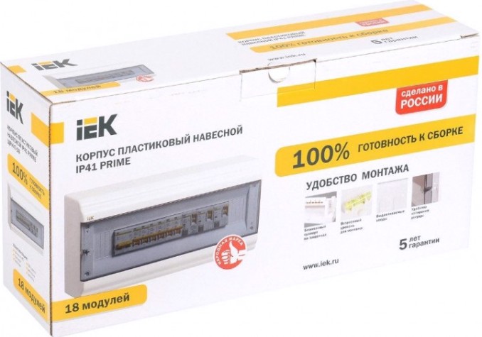 Бокс IEK PRIME ЩРН-П-18 модулей, навесной ip41 [MKP82-N-18-41-10]