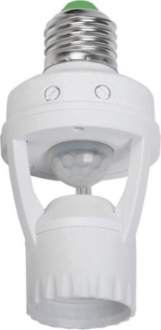 Датчик движения IEK ДД 045 E27 60Вт 360° 6м IP20 [LDD10-045-60-001]