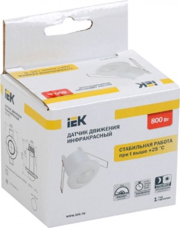 Датчик движения IEK ДД 301 360° 6м IP20 [LDD11-301-800-001]