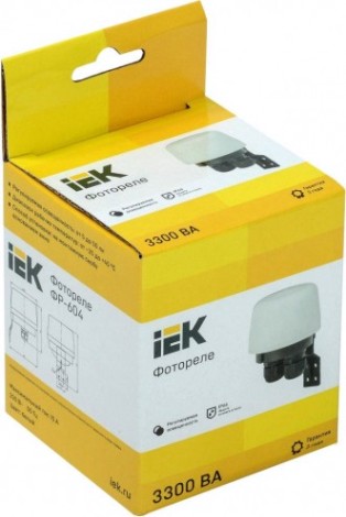 Фотореле IEK ФР 604 3300ва ip66 белый [LFR20-604-3300-K01]