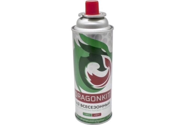 Газовый баллон DRAGONKIT туристический одноразовый, 220 гр. [00-00003273]