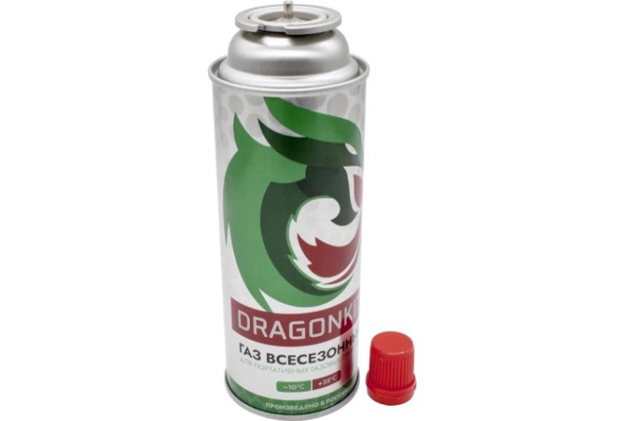 Газовый баллон DRAGONKIT туристический одноразовый, 220 гр. [00-00003273]