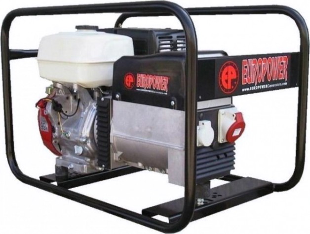 Генератор бензиновый EUROPOWER EP 5000 T (3x230v) для ж/д [SA506]