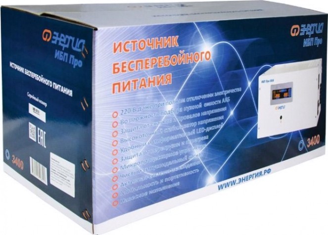 Источник бесперебойного питания ЭНЕРГИЯ Pro 3400 [Е0201-0032]