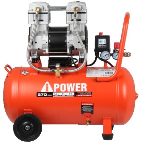 Компрессор поршневой безмасляный A-iPOWER AC270/50LF [50205]