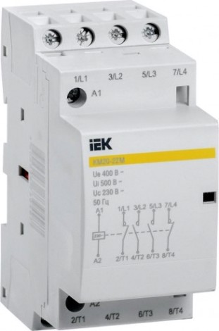 Контактор IEK КМ20-22М AC модульный [MKK11-20-22]
