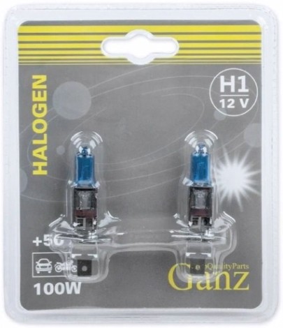 Лампа GANZ GIP06048 12V H1 100W +50% P14,5s 5000k 2 шт.