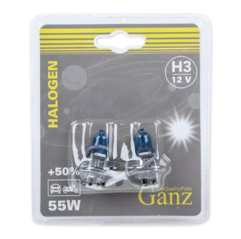 Лампа GANZ GIP06050 12V H3 55W +50%PK22s 5000k 2 шт.