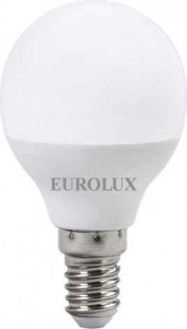 Лампа светодиодная EUROLUX G45 LL-E-G45-7W-230-4,0K-E14 [76/2/6]
