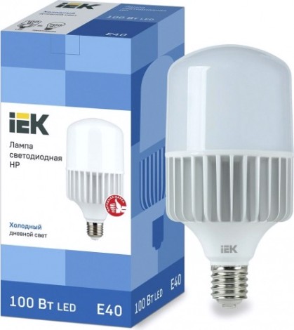 Лампа светодиодная IEK HP 100Вт 230В 6500К E40 [LLE-HP-100-230-65-E40]
