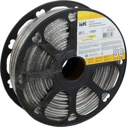 Лента светодиодная IEK LSR-2835WW60 4,8-IP67-220В (50 м) Теплый белый [LSR3-1-060-67-0-50]